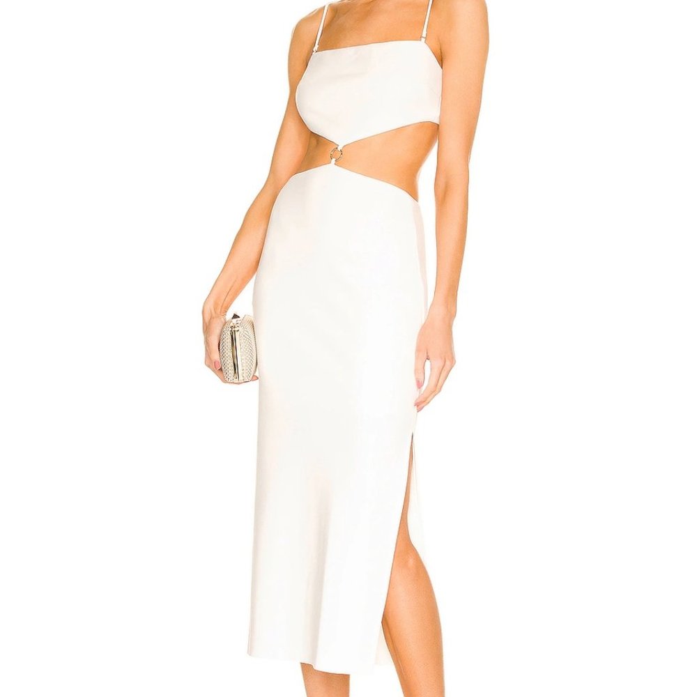 Alba Cut Out Midi Dress, M/10, BEC&BRIDGE